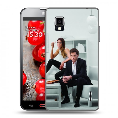 Дизайнерский пластиковый чехол для LG Optimus G Декстер