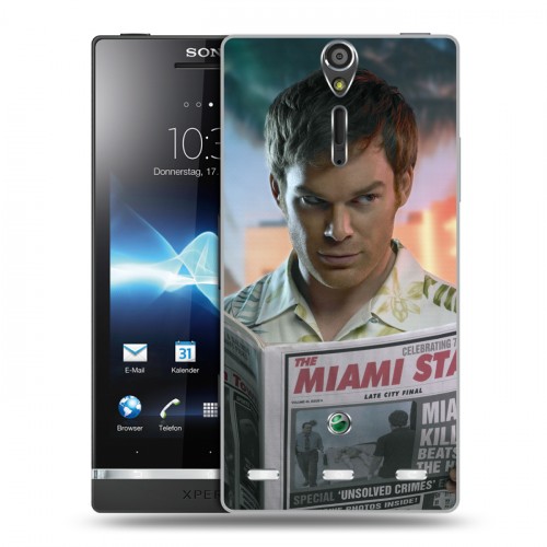 Дизайнерский пластиковый чехол для Sony Xperia S Декстер