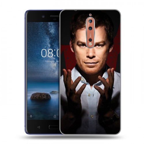 Дизайнерский пластиковый чехол для Nokia 8 Декстер