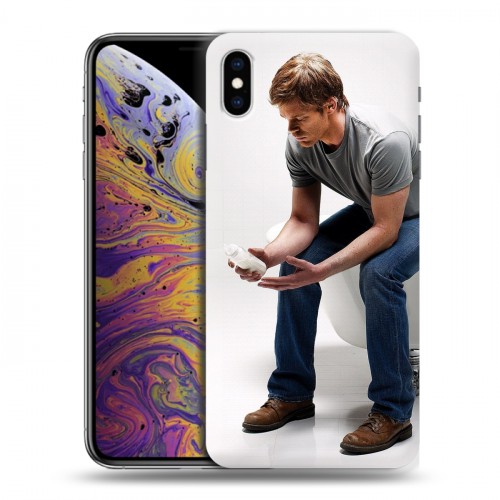 Дизайнерский силиконовый чехол для Iphone Xs Max Декстер