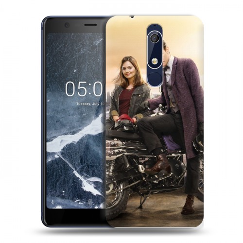 Дизайнерский пластиковый чехол для Nokia 5.1 Доктор кто