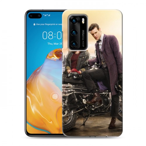 Дизайнерский пластиковый чехол для Huawei P40 Доктор кто