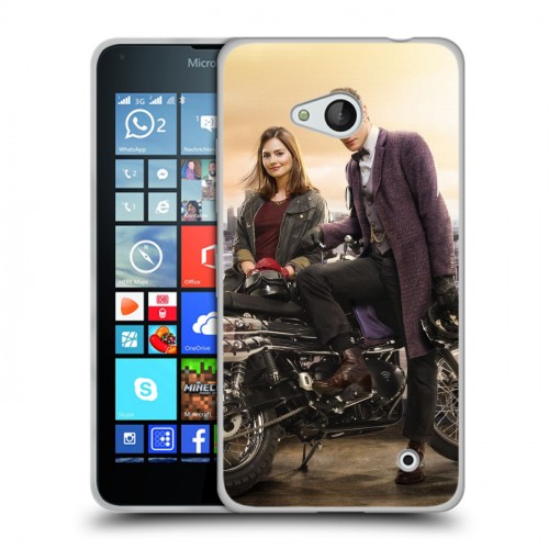 Дизайнерский пластиковый чехол для Microsoft Lumia 640 Доктор кто