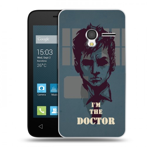 Дизайнерский пластиковый чехол для Alcatel One Touch Pixi 3 (4.0) Доктор кто