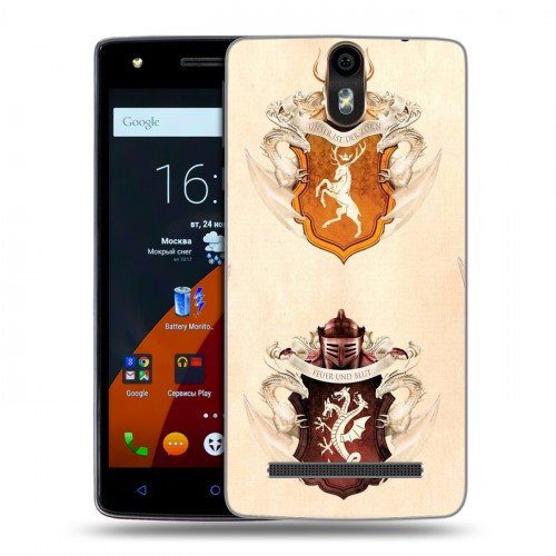 Дизайнерский силиконовый чехол для Wileyfox Storm Игра престолов