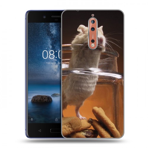 Дизайнерский пластиковый чехол для Nokia 8 Грызуны