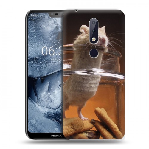 Дизайнерский силиконовый чехол для Nokia 6.1 Plus Грызуны