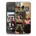 Дизайнерский пластиковый чехол для HTC Desire 700 Теория большого взрыва