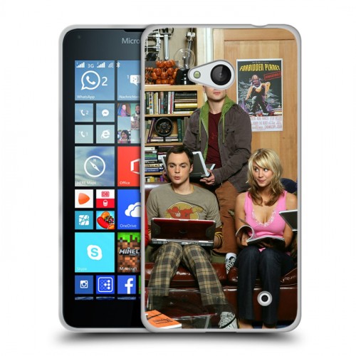 Дизайнерский пластиковый чехол для Microsoft Lumia 640 Теория большого взрыва