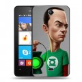 Дизайнерский силиконовый чехол для Microsoft Lumia 430 Dual SIM Теория большого взрыва