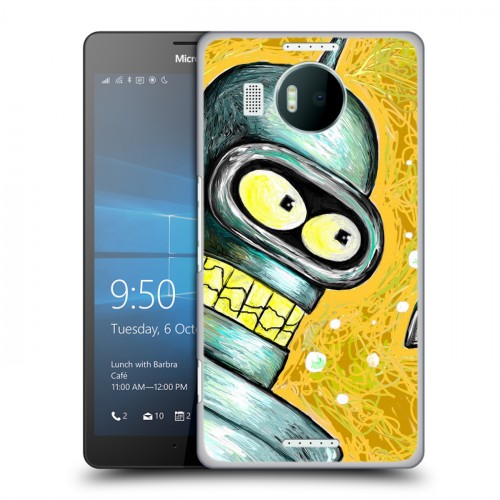 Дизайнерский пластиковый чехол для Microsoft Lumia 950 XL Футурама