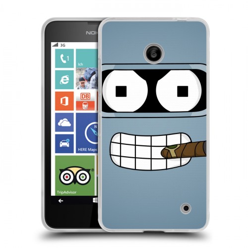 Дизайнерский пластиковый чехол для Nokia Lumia 630/635 Футурама