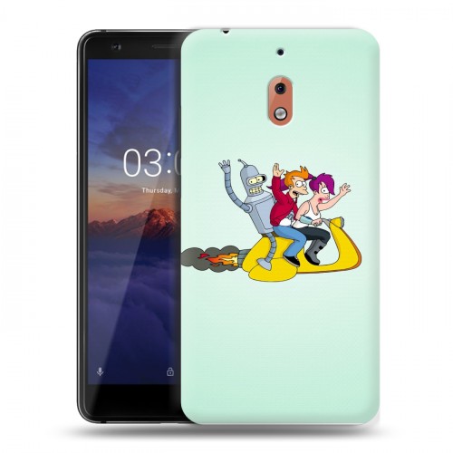 Дизайнерский пластиковый чехол для Nokia 2.1 Футурама