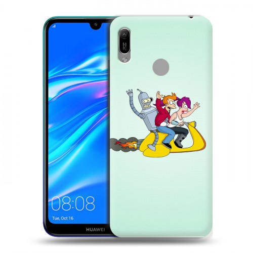 Дизайнерский пластиковый чехол для Huawei Y6 (2019) Футурама