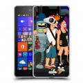 Дизайнерский пластиковый чехол для Microsoft Lumia 540 Футурама