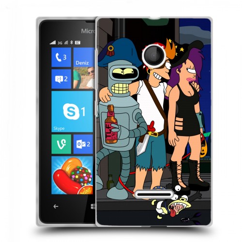 Дизайнерский пластиковый чехол для Microsoft Lumia 435 Футурама
