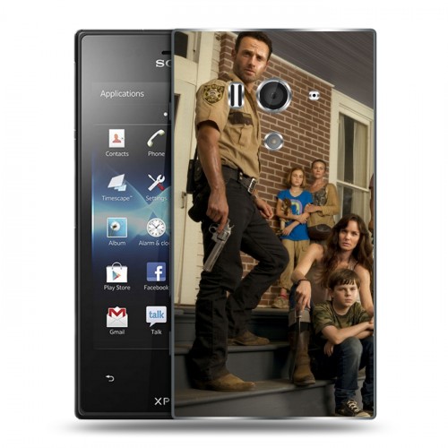 Дизайнерский пластиковый чехол для Sony Xperia acro S Ходячие мертвецы