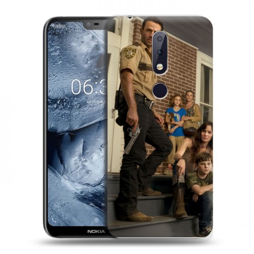 Дизайнерский силиконовый чехол для Nokia 6.1 Plus Ходячие мертвецы