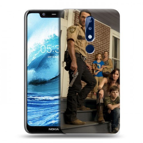 Дизайнерский силиконовый чехол для Nokia 5.1 Plus Ходячие мертвецы