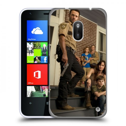 Дизайнерский пластиковый чехол для Nokia Lumia 620 Ходячие мертвецы