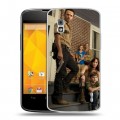 Дизайнерский пластиковый чехол для LG Google Nexus 4 Ходячие мертвецы