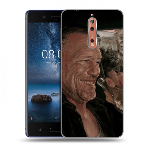 Дизайнерский пластиковый чехол для Nokia 8 Ходячие мертвецы