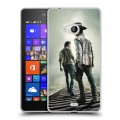 Дизайнерский пластиковый чехол для Microsoft Lumia 540 Ходячие мертвецы