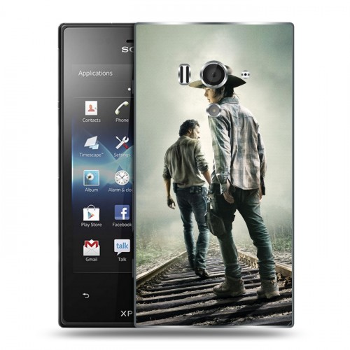 Дизайнерский пластиковый чехол для Sony Xperia acro S Ходячие мертвецы