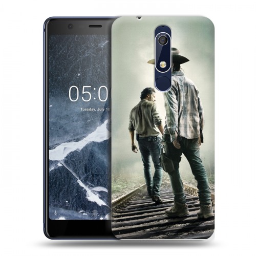 Дизайнерский пластиковый чехол для Nokia 5.1 Ходячие мертвецы