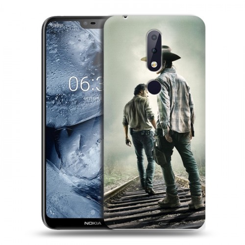 Дизайнерский пластиковый чехол для Nokia 6.1 Plus Ходячие мертвецы