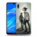 Дизайнерский пластиковый чехол для Huawei Y6 (2019) Ходячие мертвецы