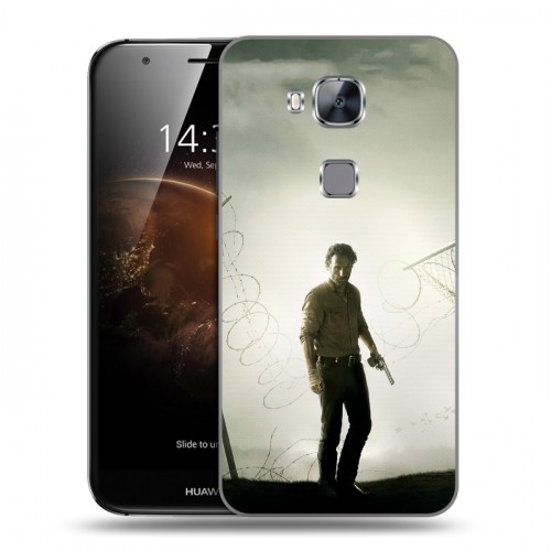 Дизайнерский пластиковый чехол для Huawei G8 Ходячие мертвецы