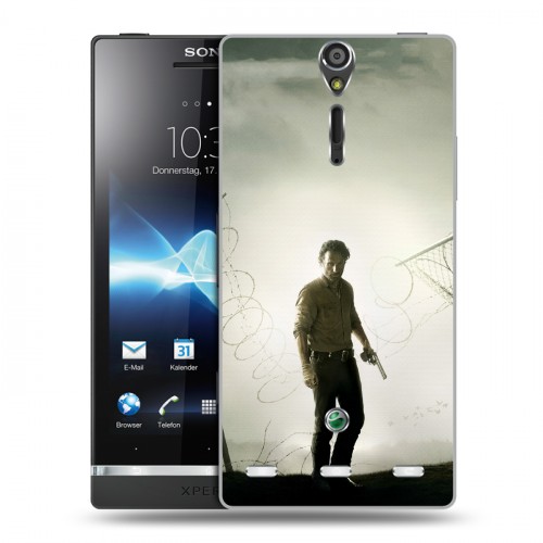 Дизайнерский пластиковый чехол для Sony Xperia S Ходячие мертвецы