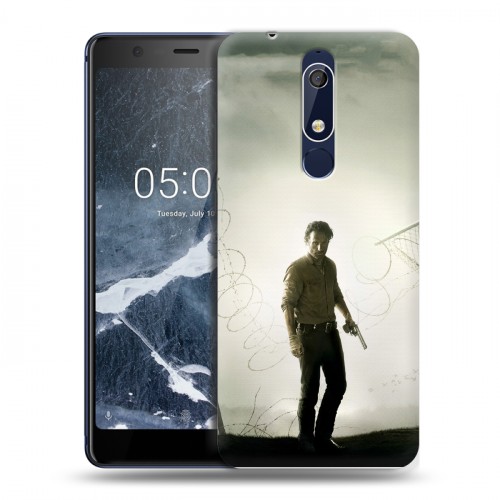 Дизайнерский пластиковый чехол для Nokia 5.1 Ходячие мертвецы