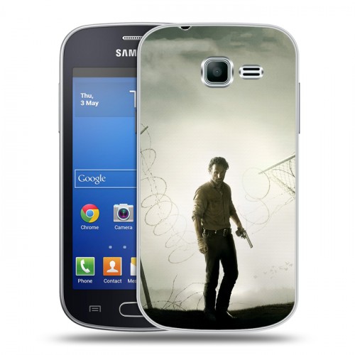 Дизайнерский пластиковый чехол для Samsung Galaxy Trend Lite Ходячие мертвецы