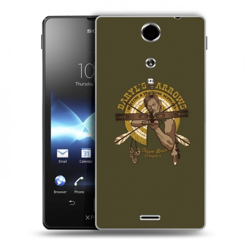 Дизайнерский пластиковый чехол для Sony Xperia TX Ходячие мертвецы