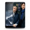 Дизайнерский пластиковый чехол для Nokia 5.1 Шерлок