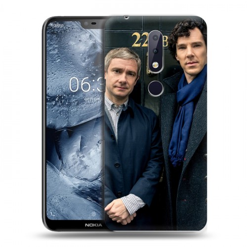 Дизайнерский силиконовый чехол для Nokia 6.1 Plus Шерлок