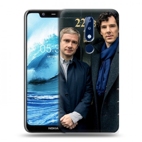 Дизайнерский силиконовый чехол для Nokia 5.1 Plus Шерлок