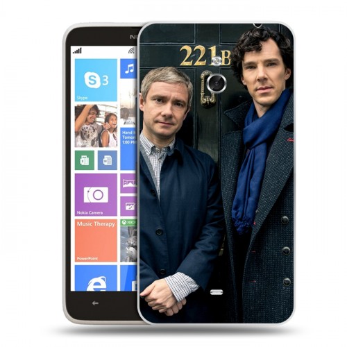 Дизайнерский пластиковый чехол для Nokia Lumia 1320 Шерлок