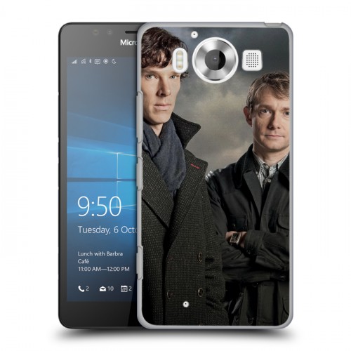 Дизайнерский пластиковый чехол для Microsoft Lumia 950 Шерлок