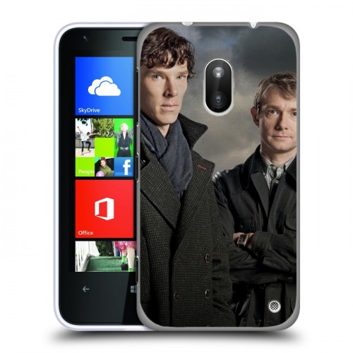 Дизайнерский пластиковый чехол для Nokia Lumia 620 Шерлок