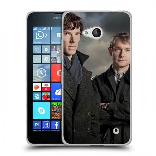 Дизайнерский пластиковый чехол для Microsoft Lumia 640 Шерлок