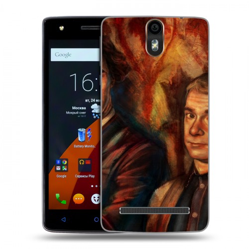 Дизайнерский силиконовый чехол для Wileyfox Storm Шерлок