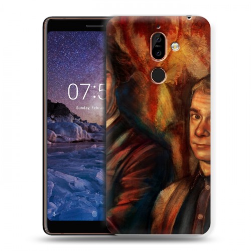 Дизайнерский пластиковый чехол для Nokia 7 Plus Шерлок