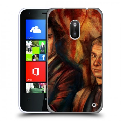 Дизайнерский пластиковый чехол для Nokia Lumia 620 Шерлок