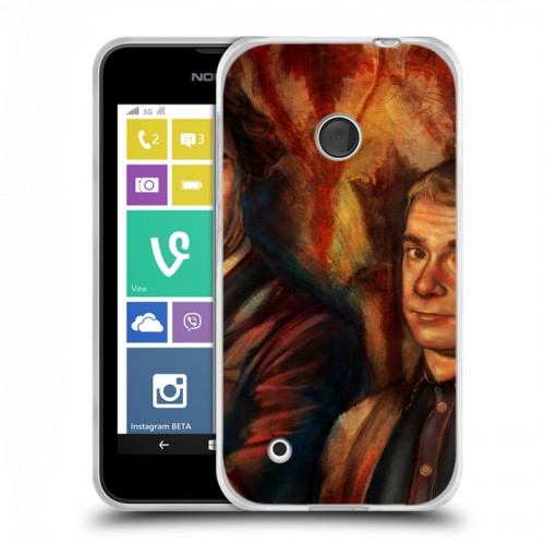 Дизайнерский пластиковый чехол для Nokia Lumia 530 Шерлок