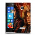 Дизайнерский пластиковый чехол для Microsoft Lumia 435 Шерлок