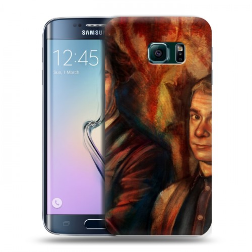 Дизайнерский пластиковый чехол для Samsung Galaxy S6 Edge Шерлок