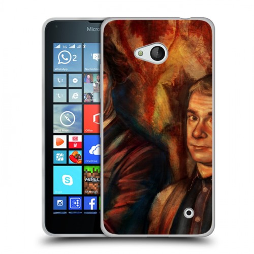 Дизайнерский пластиковый чехол для Microsoft Lumia 640 Шерлок